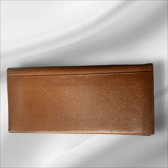 YSL Brown Leather Wallet - Picture 2 of 7